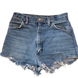 Wrangler Vintage womens cut off jean shorts sz 34